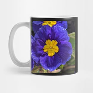 Bright Blue and Yellow Flowers Mug